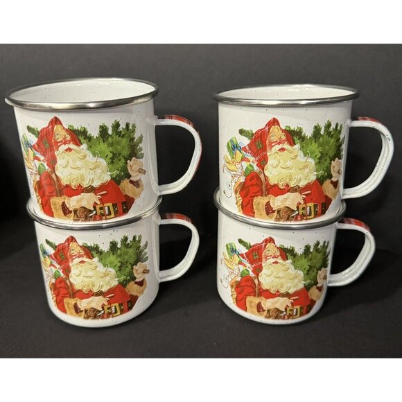 Vintage Hallmark Christmas Bowl, Plate and Mug Set Just In Time For The Holidays - Picture 3 of 11